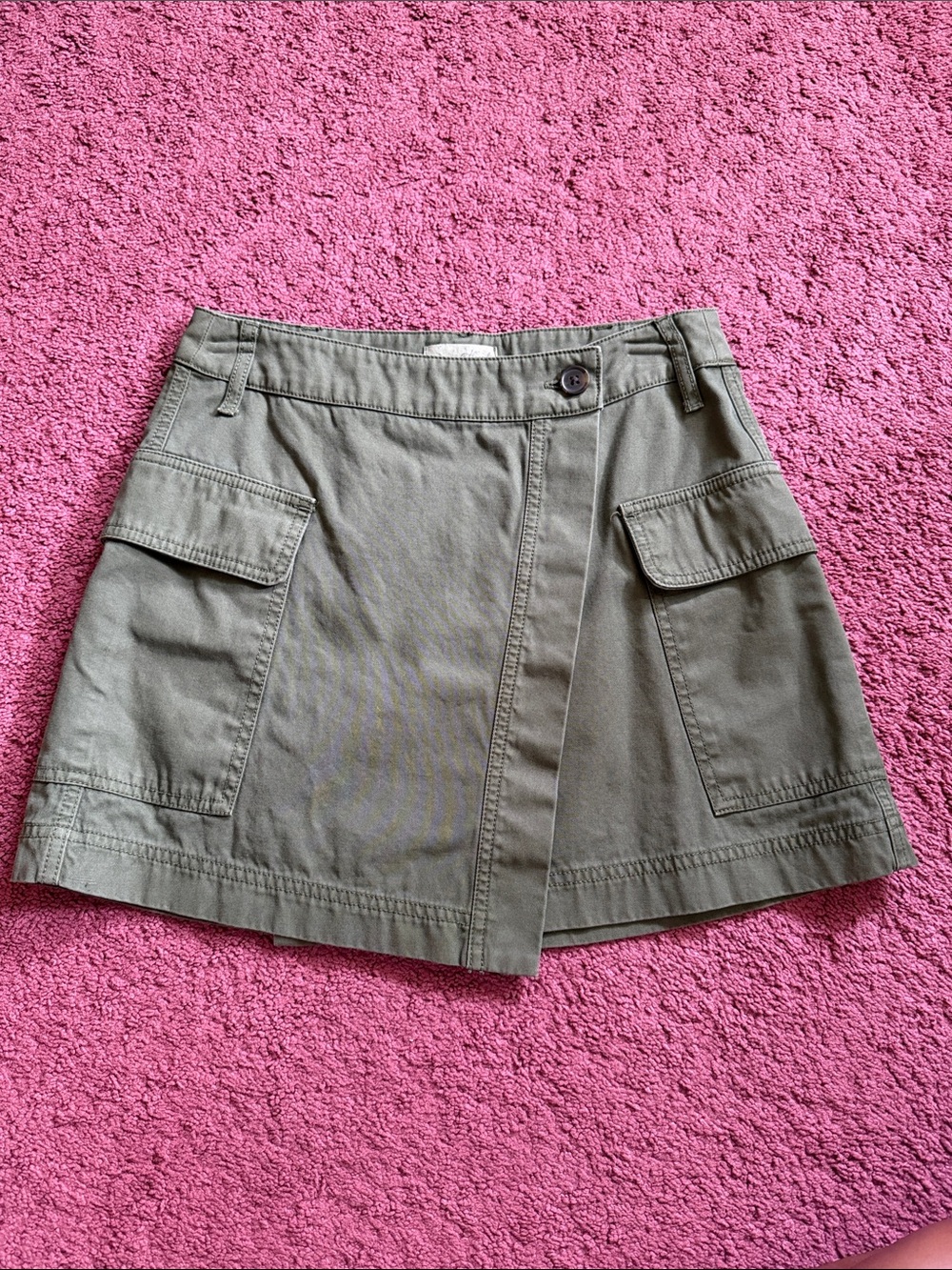 Universal Thread Olive Green Cargo Mini Skirt